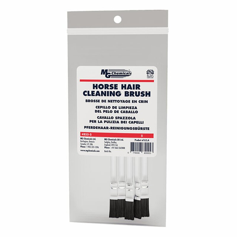 MG Chemicals - Horse Hair Cleaning Brush - Trim Length: 1.9 cm