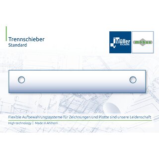 Zubehör Trennschieber Lochabstand 400/405 mm 1 Stück