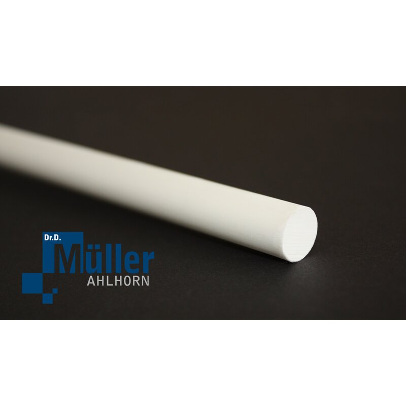 GRP solid bar nature (Polyester), 7,0 x 1500 mm Round rod glass fiber rods polyester resin GRP