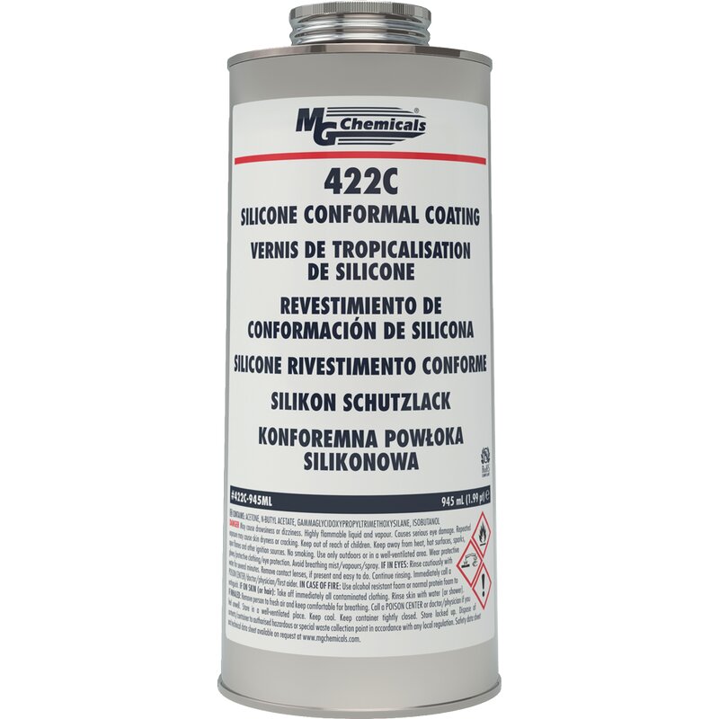 MG Chemicals 422C - Silikonmodifizierter Schutzlack Drohne Abdichtung flssig 945ML