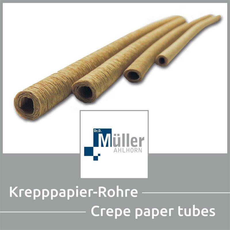 Rohr aus Krepppapier TM 90056 - 7 x 3 x 1200 mm