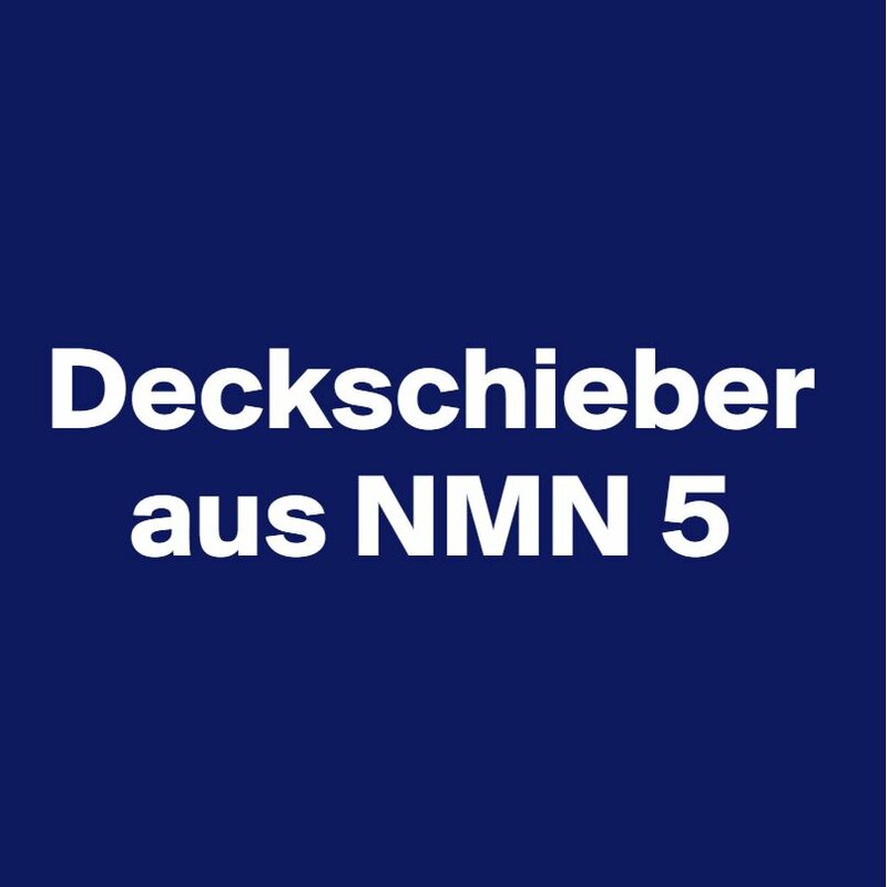 Deckschieber aus NMN 5, FI 14030 - 0,360 mm dick, 1000 x 14 x 4,0 mm