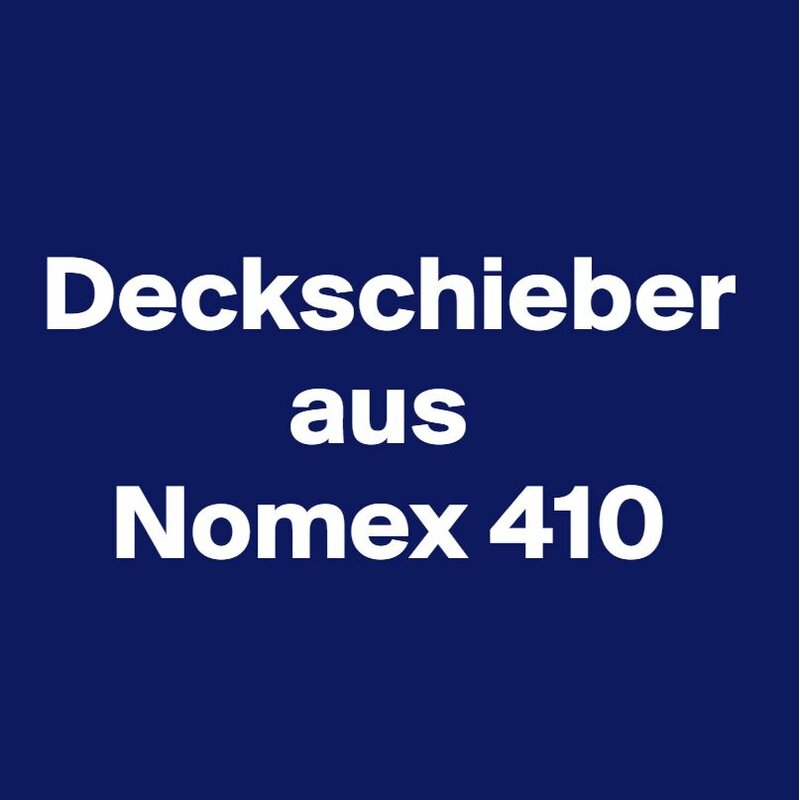 Deckschieber aus Nomex 410, FI 15000 - 0,380 mm dick, 1000 x 10 x 2,0 mm
