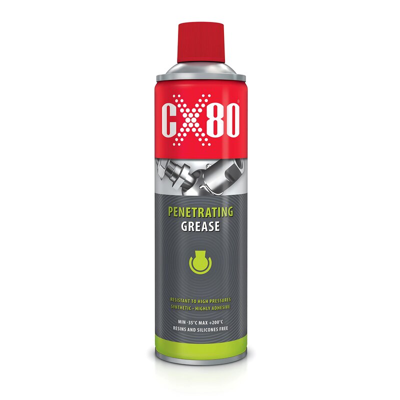 CX80 Kriechfett 500ml Spray Eindringendes Schmiermittel, Einzeldose/6er/12er Set 12er-Set