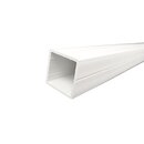 PVC Vierkantrohr wei� Kunststoff Pfosten Profil - ⌀ 7,5-120mm - 10-200cm L�nge 110,0 x 110,0 x 3,0 100 cm abgerundet