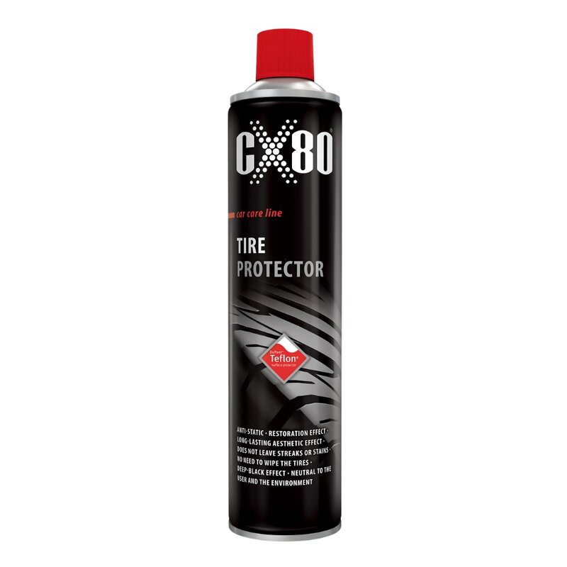CX80 Teflon Reifenschutzspray 600ml Spray Reifenpflege Glanz PTFE Reiniger