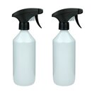 2x PET Spr�hflasche 100ml 200ml 500ml 1000ml leer Zerst�uber lebensmittelecht 2x 500ml