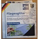MAPA-Plast Fliegengitter Wei� / Anthrazit - 1,50 Meter x 1,80 Meter-Wei�