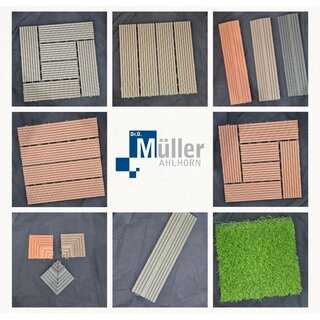 NEU WPC Terassenfliesen 30x30com Kunststoff Balkon Garten...