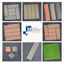 NEU WPC Terassenfliesen 30x30com Kunststoff Balkon Garten Dielen-Neues Klicksystem-