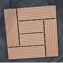 NEU WPC Terassenfliesen 30x30com Kunststoff Balkon Garten Dielen-Neues Klicksystem-