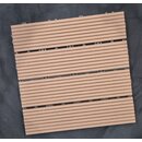 NEU WPC Terassenfliesen 30x30com Kunststoff Balkon Garten Dielen-Neues Klicksystem- Anthrazit - Eckst�ck-1 St�ck