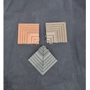 NEU WPC Terassenfliesen 30x30com Kunststoff Balkon Garten Dielen-Neues Klicksystem- Anthrazit - Eckst�ck-1 St�ck