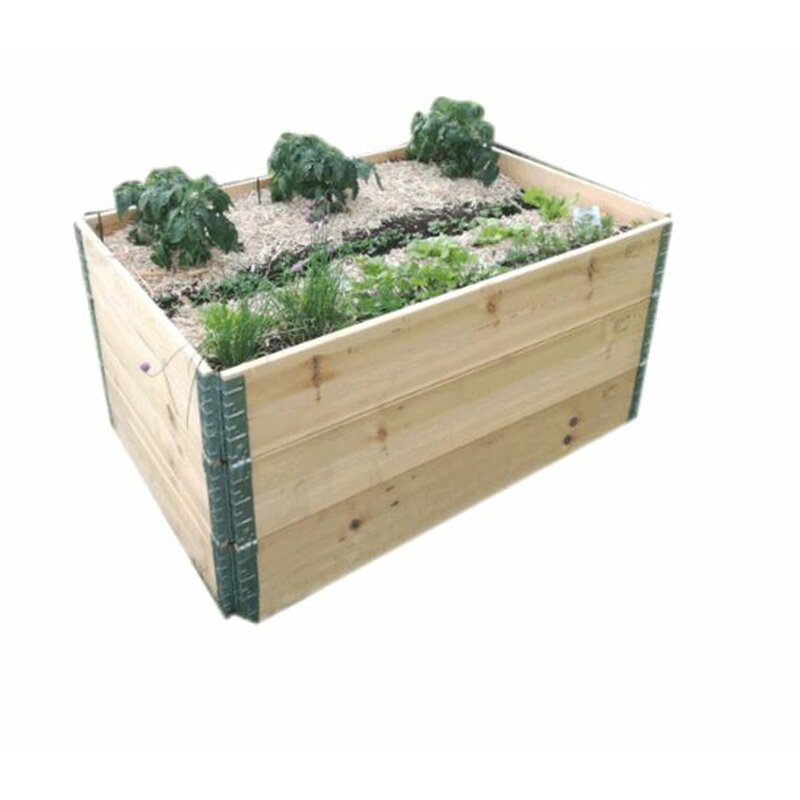 PR04 4x Palettenrahmen Aufsatzrahmen Hochbeet Gartenbeet Stapelrahme