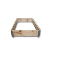 4x Pallet frame Top frame Raised bed Garden bed Stacking frame Euro pallet 120 x 80 cm