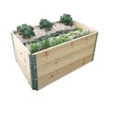 12x pallet frame stacking frame raised bed garden bed stacking frame euro-pallet 120 x 80 cm