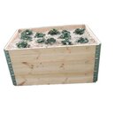 12x pallet frame stacking frame raised bed garden bed stacking frame euro-pallet 120 x 80 cm