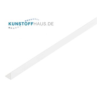 PVC Winkel - 40 x 40 x 1,2 mm - Weiß