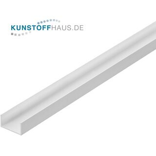 PVC U-Profil - 10 x 22,5 x 10 x 1,5 mm - Grau