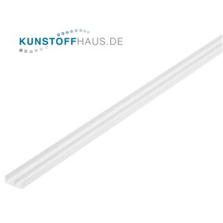 PVC U-U-Profil - 6 x 15,9 x 6 x 1,3 mm - Grau