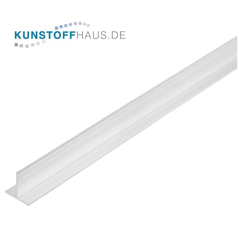 PVC T-Profil - 15,5 x 1,5 mm - Wei