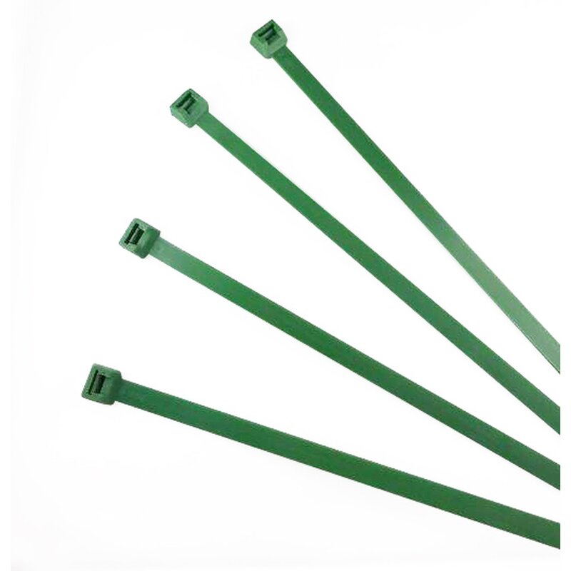 Cable ties industrial quality green 728  x 12,7 mm, Nylon (100 pcs.)