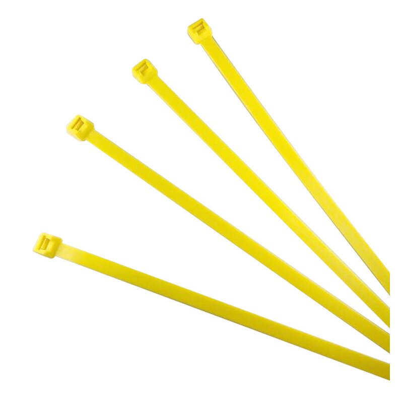 Cable ties industrial quality yellow 728  x 12,7 mm, Nylon (100 pcs.)